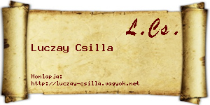 Luczay Csilla névjegykártya